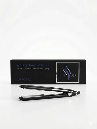 מחליק שיער HAIR LISS הייר לייס – פלטות טיטניום להחלקות מושלמות עד 250° מעלות
